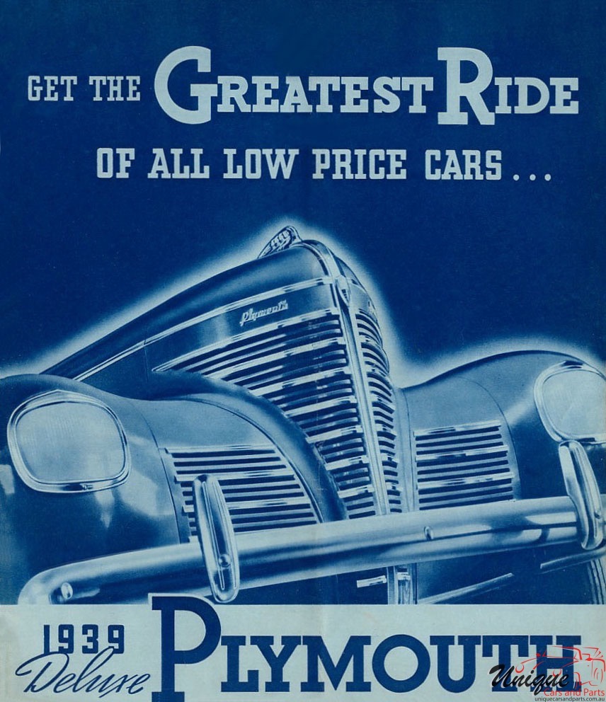 1939 Plymouth Brochure